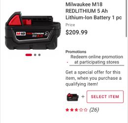 Milwaukee 5.0 Batteries Used