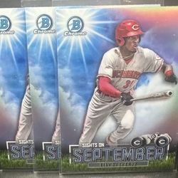 3 CARD LOT ELLY DE LA CRUZ CHROME REFRACTORS 
