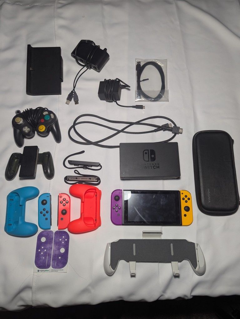 Nintendo Switch + Accessories, Games
