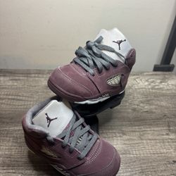 Toddler Air Jordan 5 Retro SE Burgundy