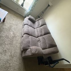 Two sided recliner couch