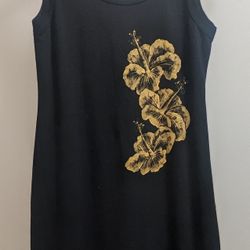 women's long Hawaiian vintage dress