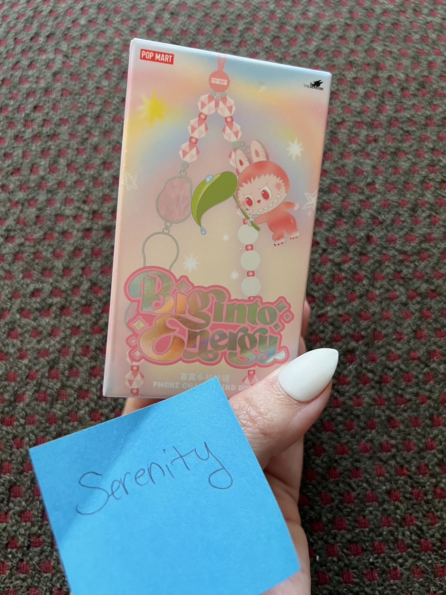 SERENITY - Big into Energy Phone Charm Authentic Labubu POP MART