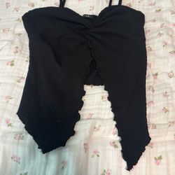 Black Crop top