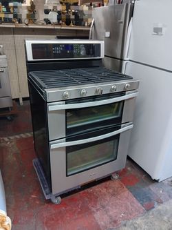 Whirlpool Gold series double oven 5-burner gas range stove 30-inch