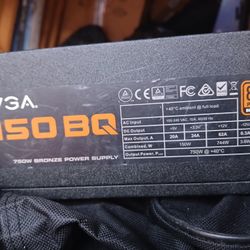 EVGA 750 BQ POWERSUPPLY