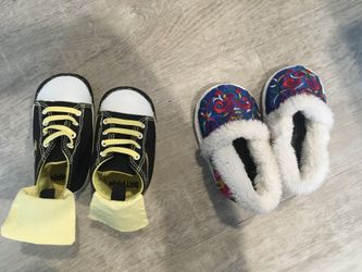 2 Pairs Of Baby Shoes - Barely Worn