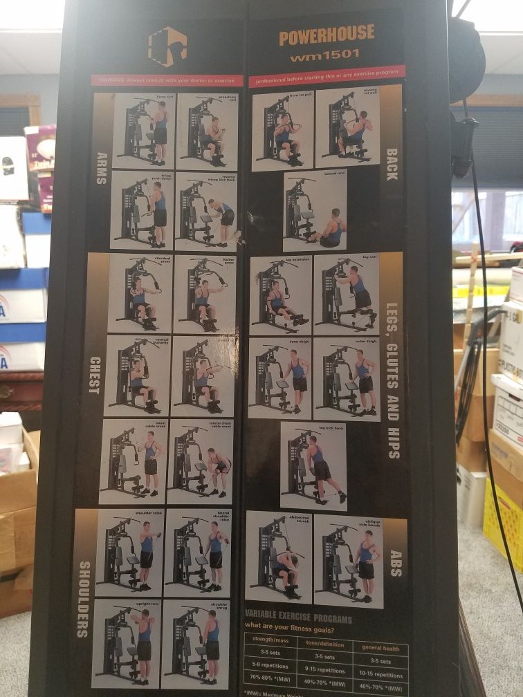 Powerhouse wm1501 multiple exercise machine