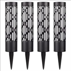 Rotating Solar Bollard Lights 4 pack bB