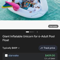 Giant 6 person unicorn float