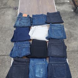 12 Mens Gap Jeans.  Size 34x28