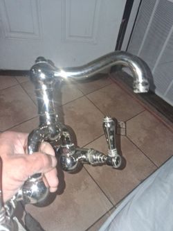ROHL A1405/44 Acqui Wall Mount Bridge Faucet Body Only - Polished Chrome
