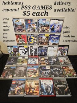 PS3 GAMES SELL OR TRADE