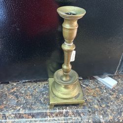 Antique Brass Candle Holder