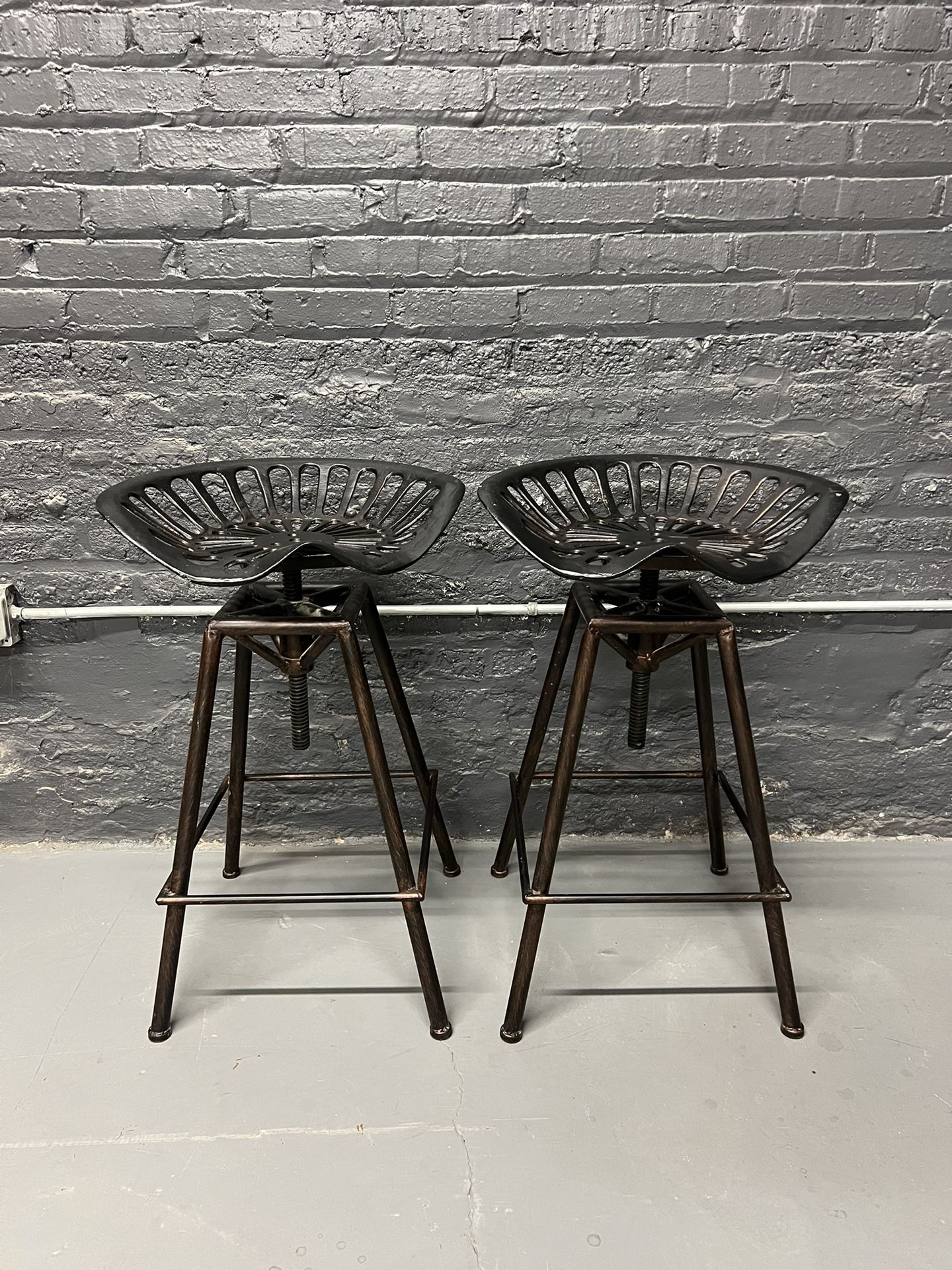 Industrial Tractor Seat Barstools 