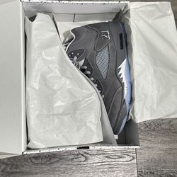 Size 13 Jordan 5 Wolf Grey Brand New