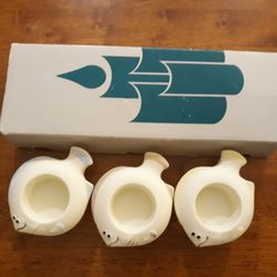 PartyLite Aqua Pals Fish Floating Candle Holders 