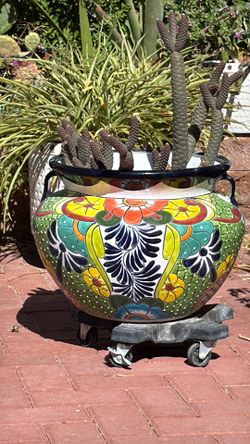 Hand Painted Plant Pot