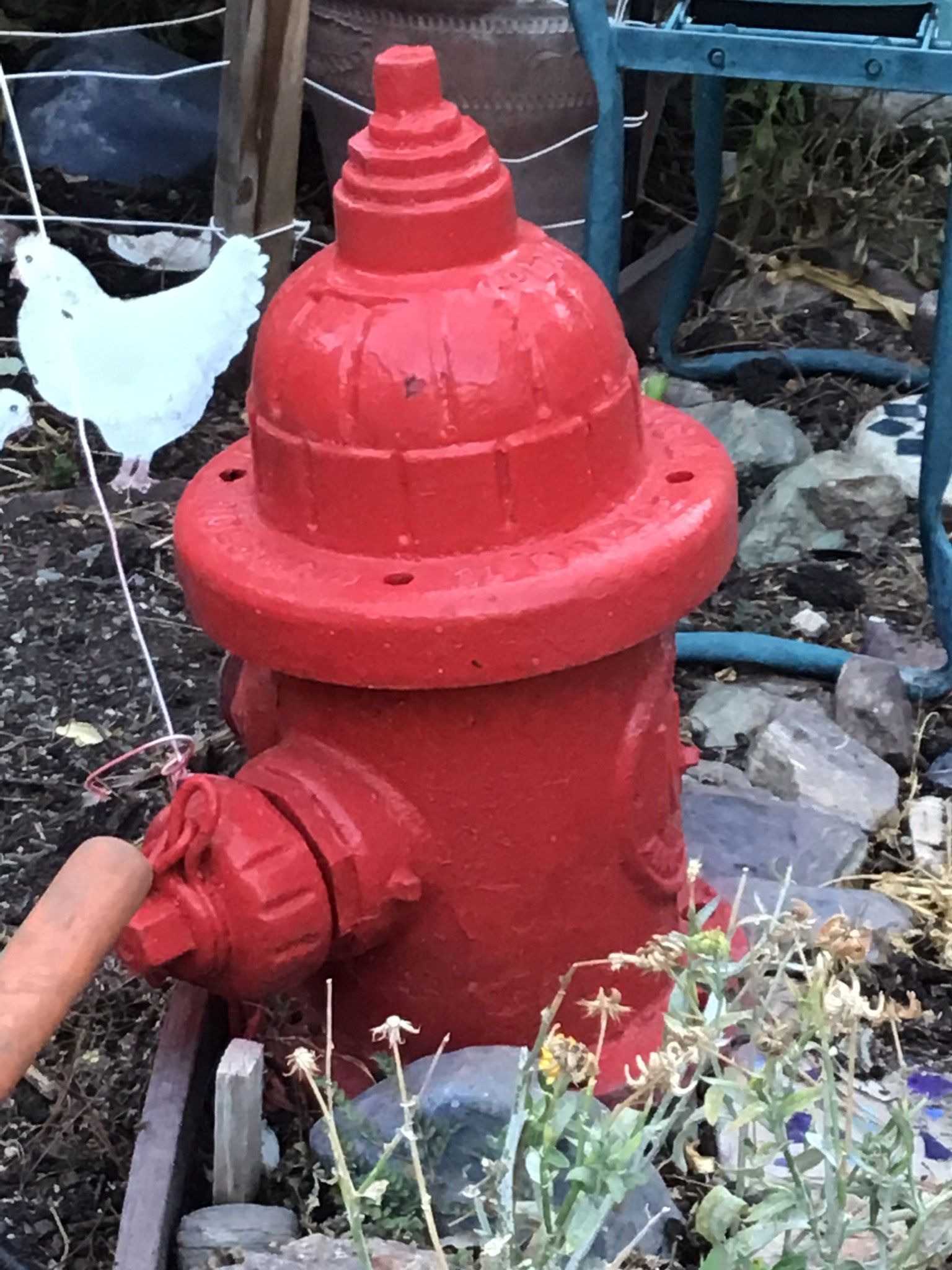 Real fire hydrant
