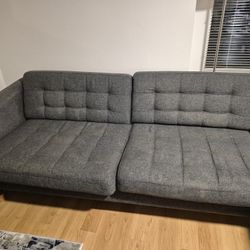 IKEA MORABO
Sofa, Grann/Bomstad gray-green/wood - Modified 