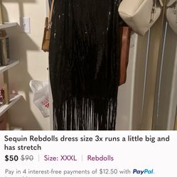 Sequin Dress Reb Dolls 3x