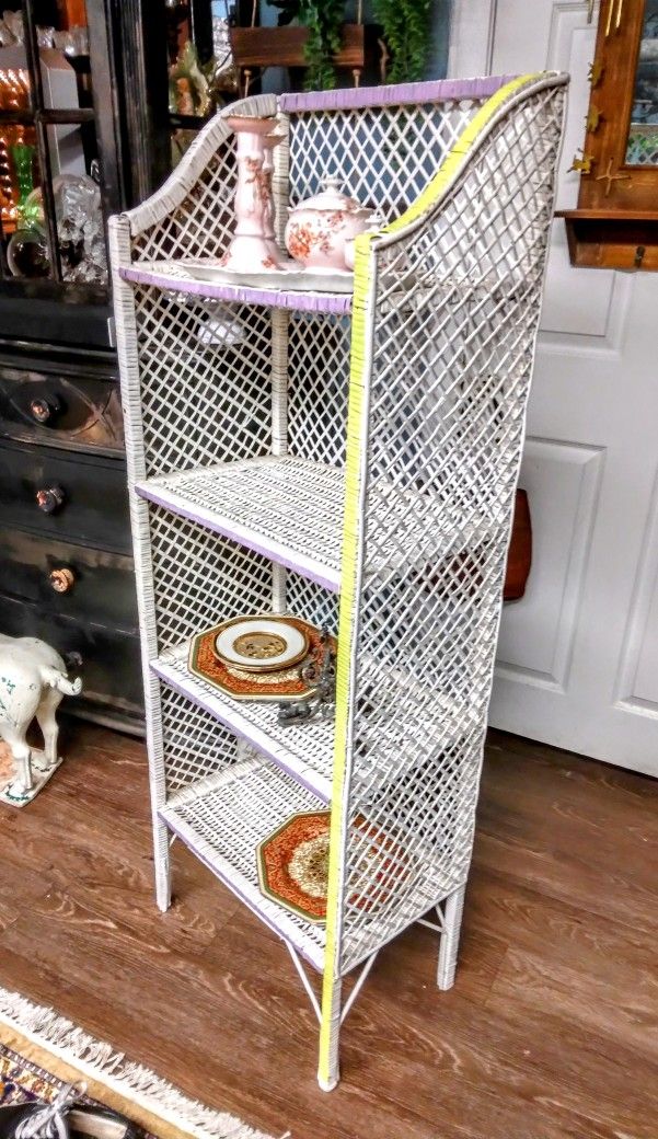 Wicker Book Shelf