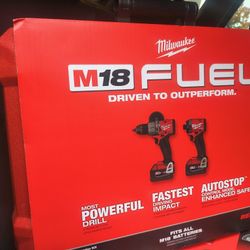 M18 FUEL 18V Lith-Ion Brushless Cordless Hammer Drill and Impact Driver Combo Kit (2-Tool) with 3 Batteries