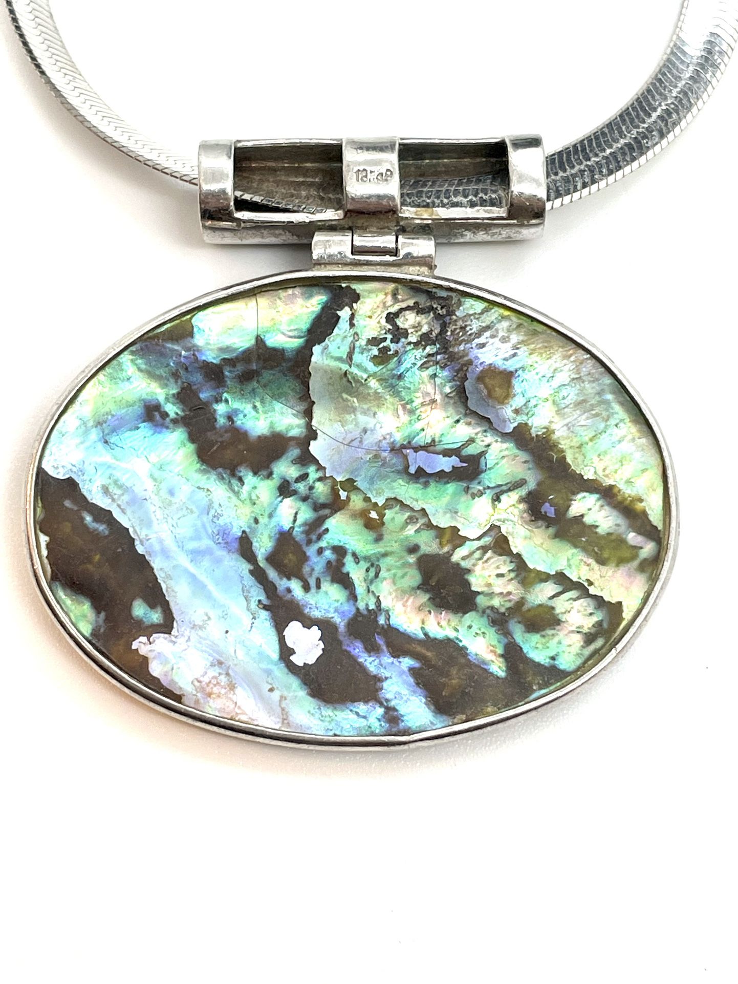 18k Plated Abalone Necklace