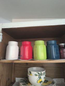 Different color jars