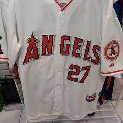 Los Angeles Angels Mike Trout Cool Base Jersey Size 54 XL for