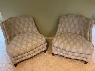 Vintage slipper chairs