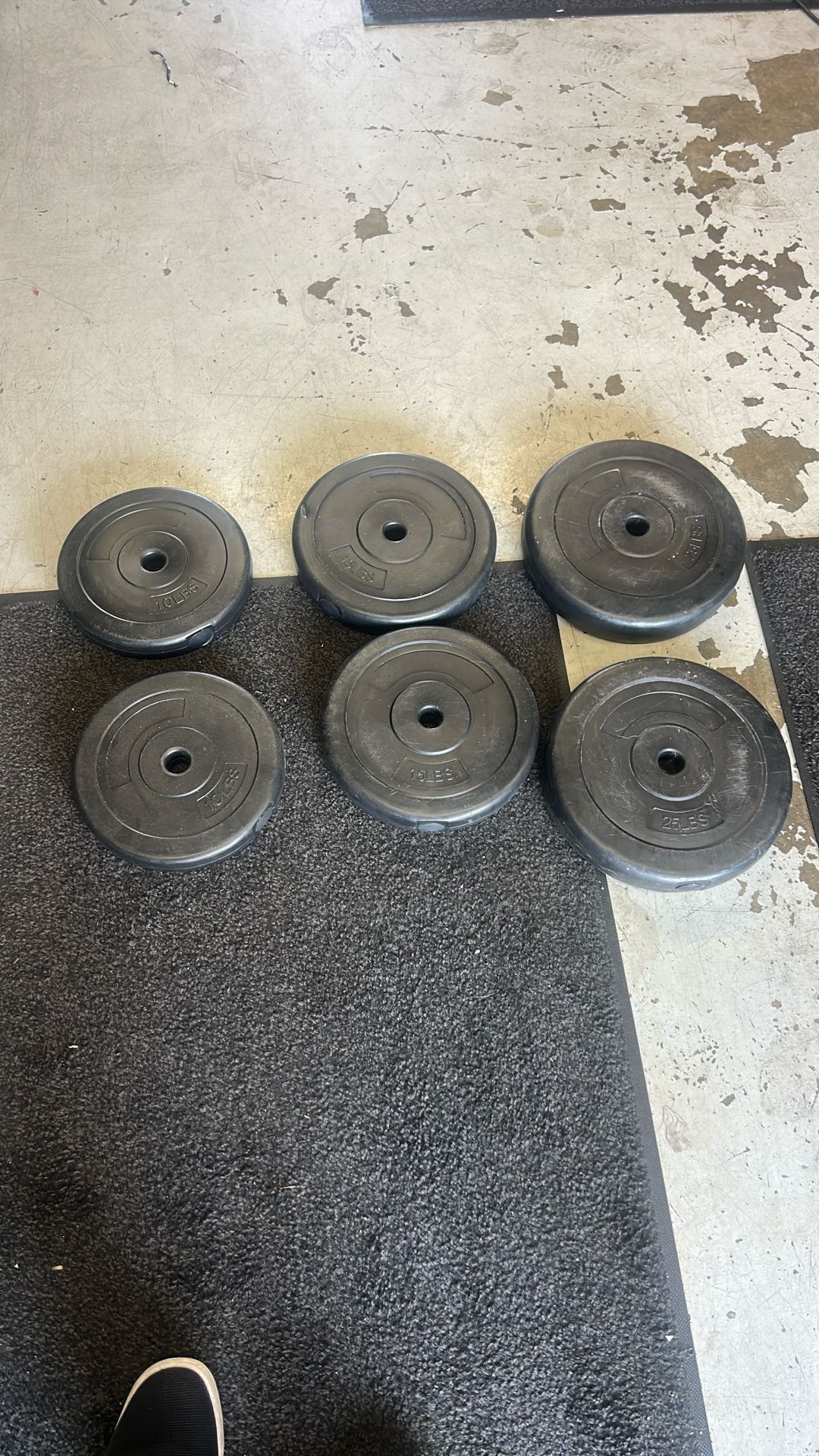 Weight bench Weights 10 Lb 15 Lb 25 Lb