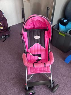 Pink stroller