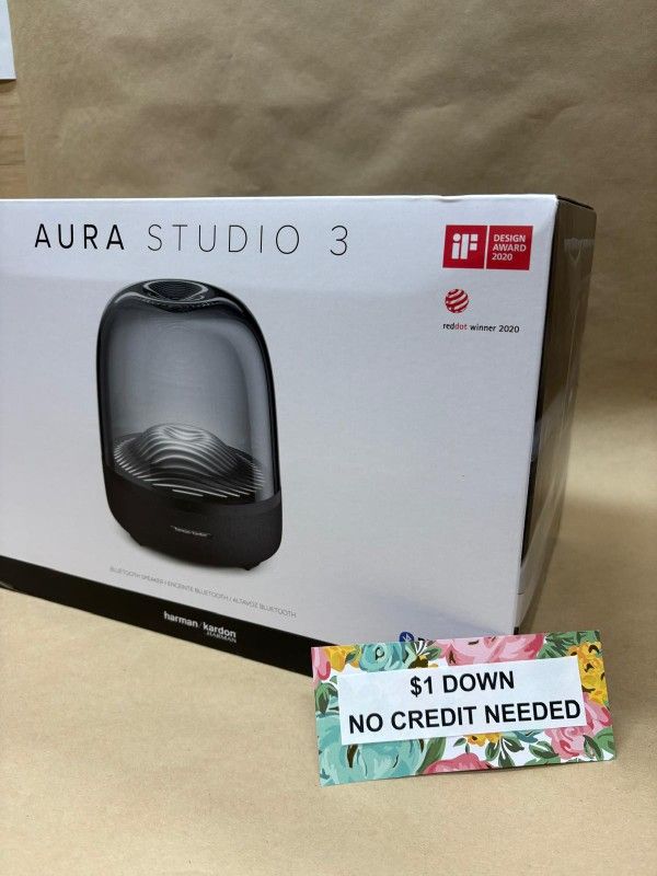Harman Kardon Aura Studio 3 Bluetooth Speaker New - Only $1 Today Pay The Rest Later!