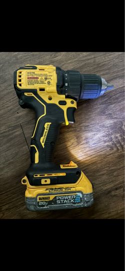 Dewalt drill with power stack battery 70$ used/usado