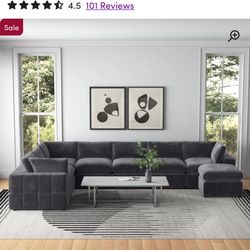 Dark Grey Sectional 