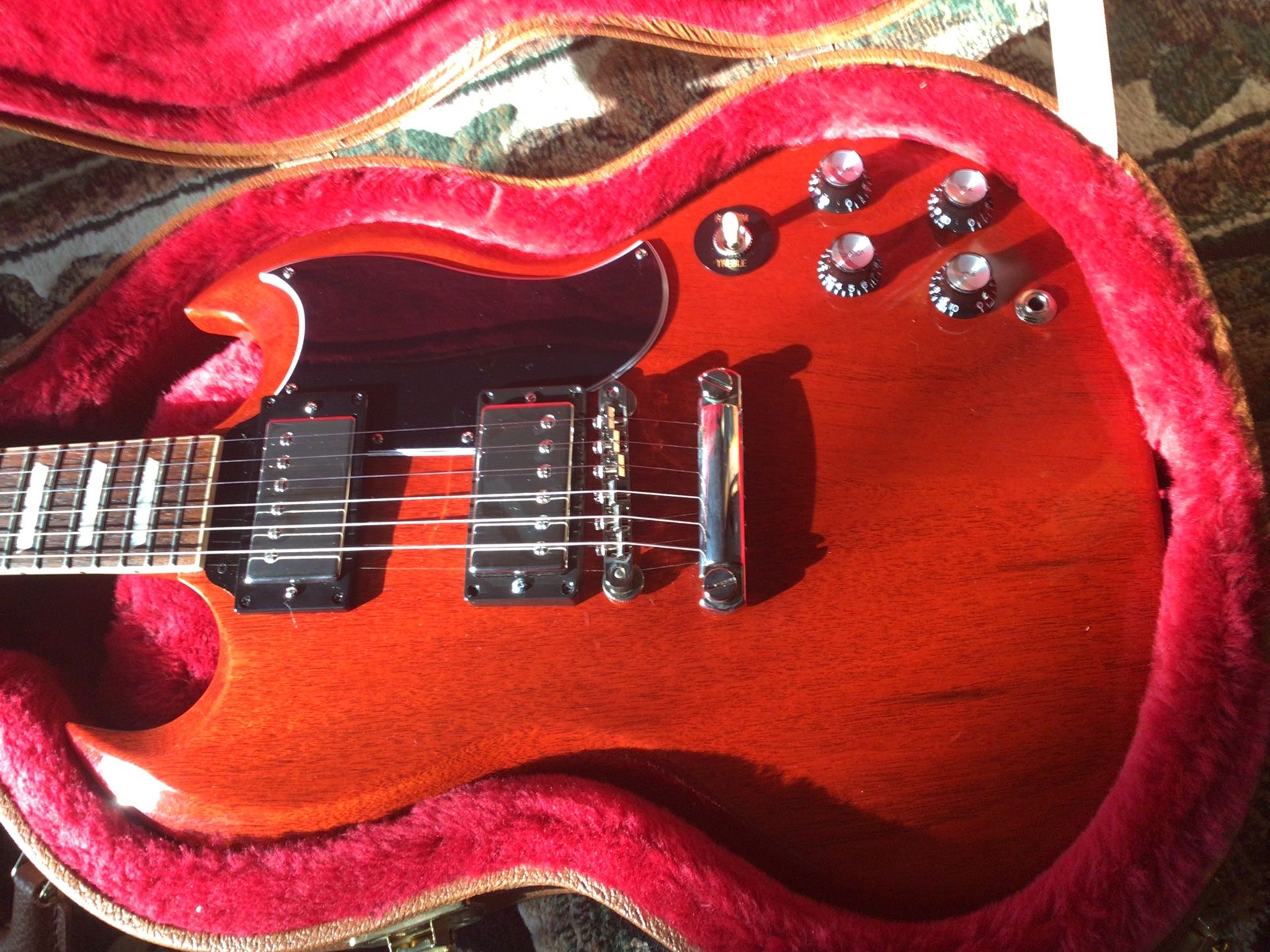 Gibson USA 2019 61 SG Reissue W/Case And Paperwork Great Condition 