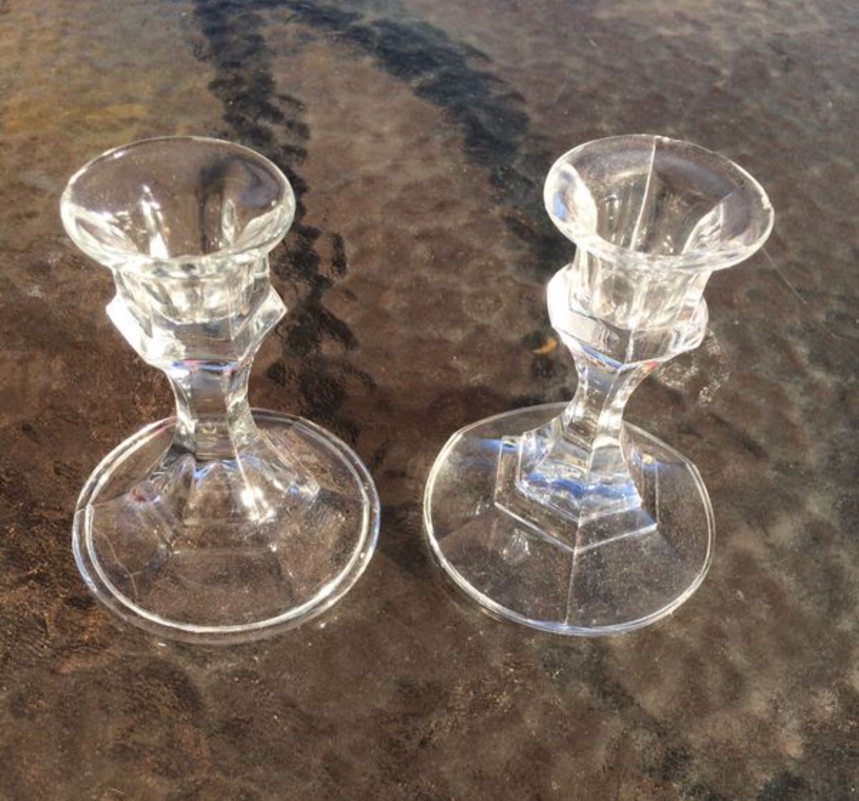 Glass Candle Holders