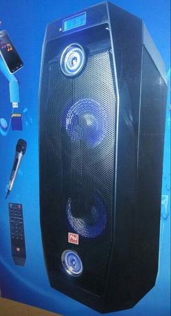 Bluetooth speaker SD card,slot USB port,FM radio,microphone included for karaoke(bosina)