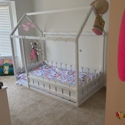 Twin size bed frame for kids