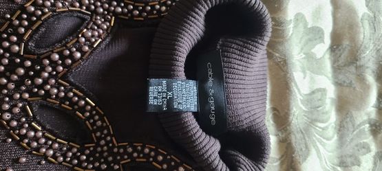 Cable and  Gauge sweater.