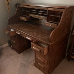 Vintage Roll Top Desk