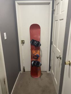 Snowboard with Bindings - Size 159cm