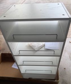 Two White Storage Organizers – New, Fully Assembled – $50 for Both