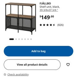 Ikea FJALLBO CABINET SHELF Bookcase TV Stand  Table Side 