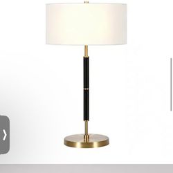 Meyer&Cross (Brand Rating: 4.5/5) Simone 25 in. Brass and Black Table Lamp