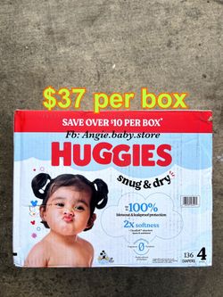 Huggies snug and dry size 4