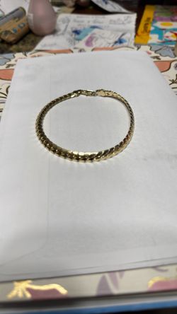 Cadena Del Pie Gold Fill Enchape De Oro