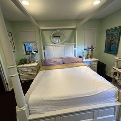 Pier 1 Queen Bed frame And Night Stands 