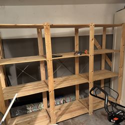 Pine shelving 